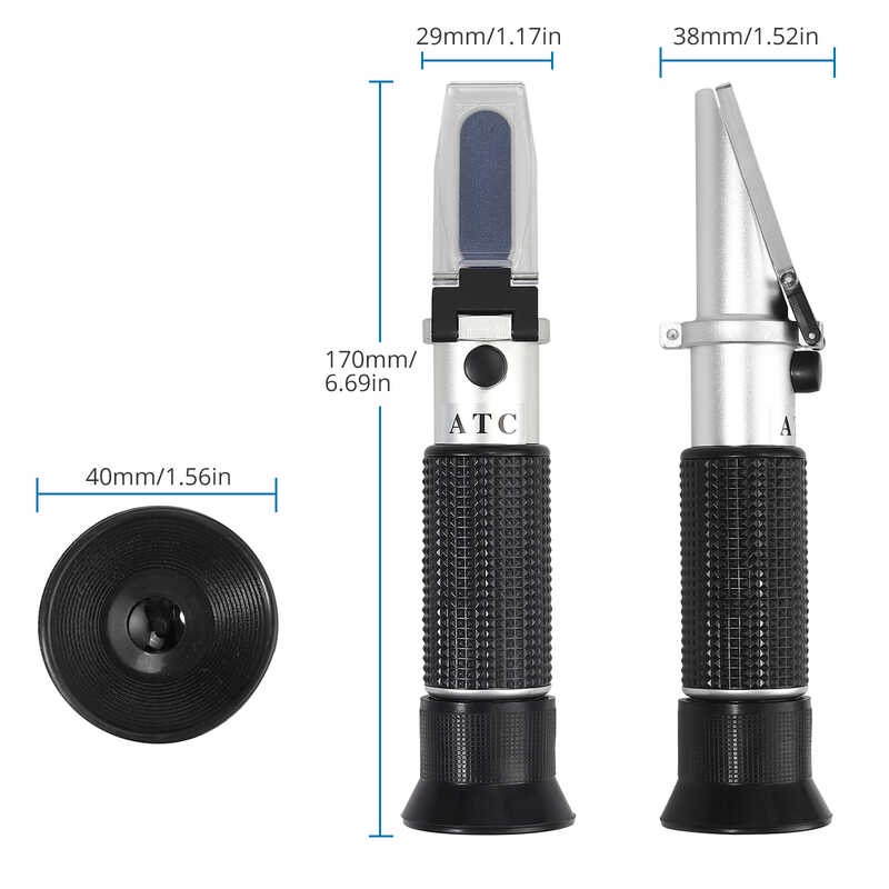 Salinity Refractometer 028 Atc, For Sea Water Brine Seawater Food