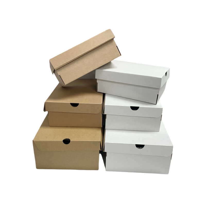 Shoebox Corrugated For Packaging Small Kraft Parcel Printing Paper
