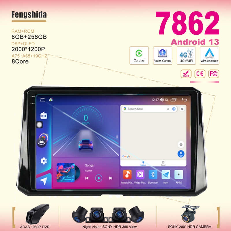 Android 13 Para Sa Toyota Corolla 12 2018 2019 2020 Multimedia Car ...