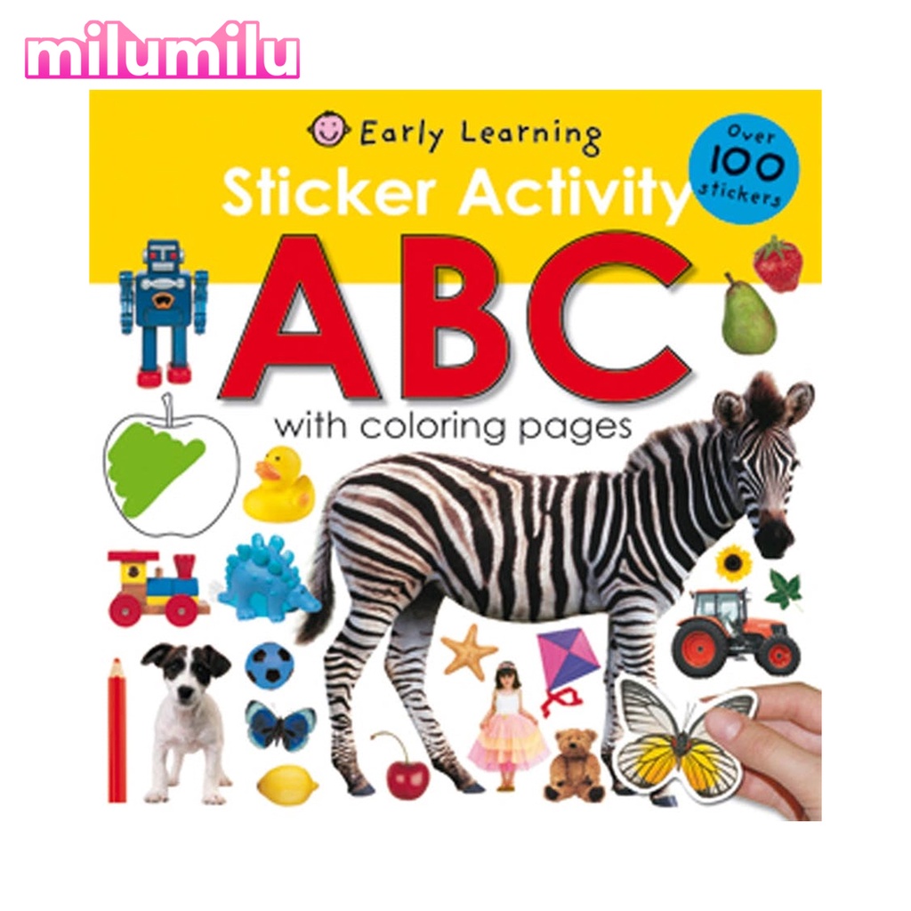 Sticker Activity ABC Over 100 Stickers with Coloring Pages 3 To 6 Years ...