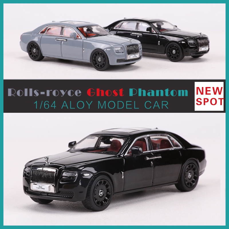Metal Toy Cars Of Rolls-Royce Phantom, 1:32 Scale Rolls-Royce Model Diecast Cars With Sound/Light/Pull Back, Rolls Royce Car Toy Gift For Christmas Newyear Birthday (1:32 Rolls Royce Phantom -Black