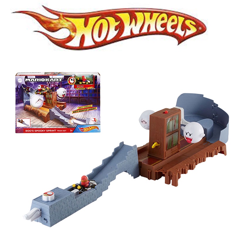 Interactive Wheels Hot Mario Kart Boos Spooky Sprint Track Playset