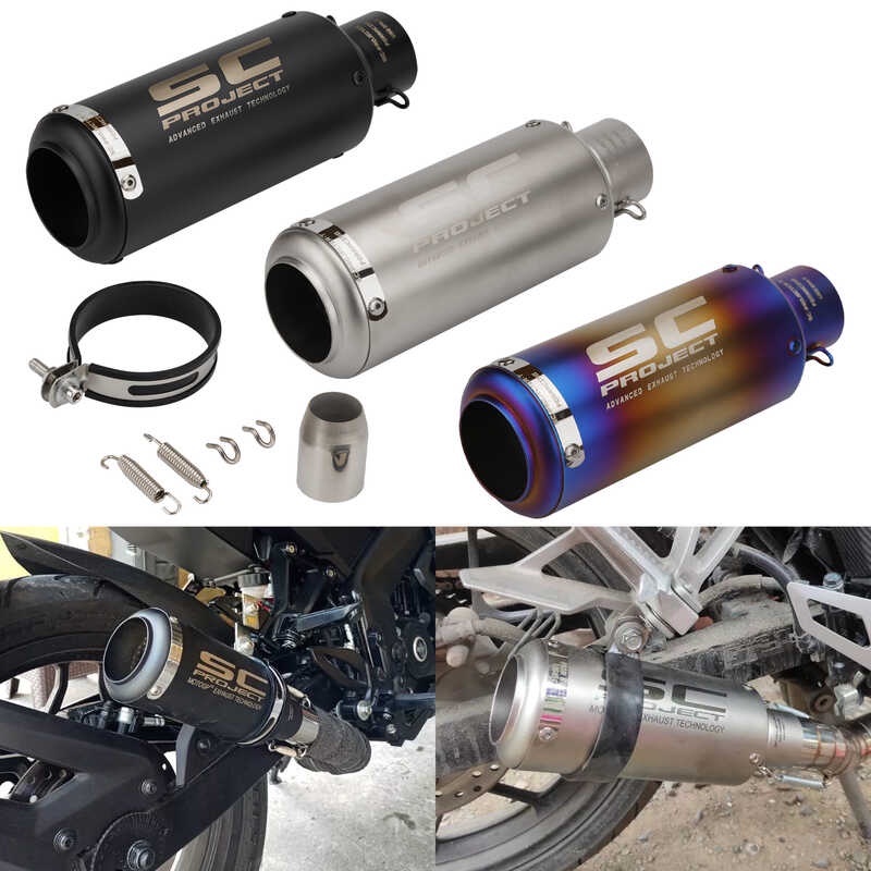 Universal Motorcycle ATV Pit Bike Slip-on Exhaust Muffler Pipe DB Killer Silencer 38 51mm