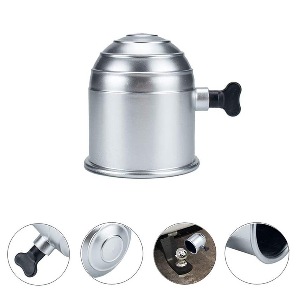 4PCS Car Hitch Ball Cover(Unique Lunar Shape),Rubber 2in Car Trailer Ball Cover For Avoiding Rust,Universal Car Accessories Car Ball Hitch