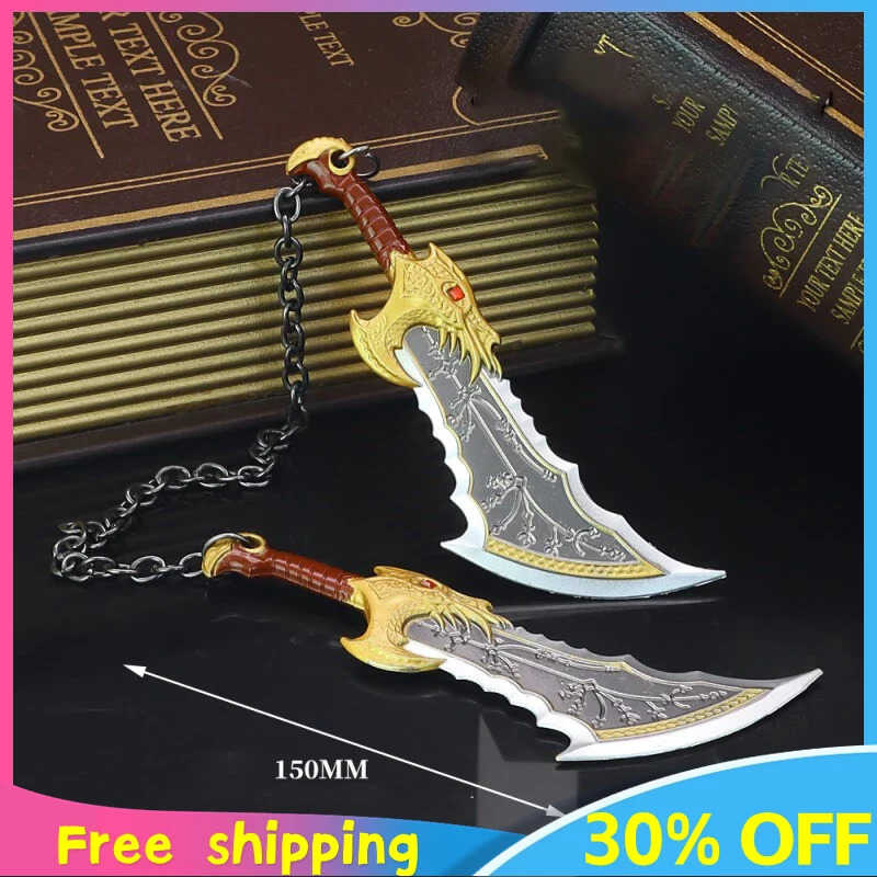 15cm God War Game Metal Model Ragnarok Kratos Weapon Blades of Chaos ...