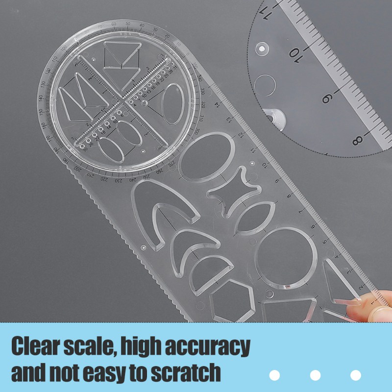Multifunctional Geometric Ruler / Primary and Secondary School Activity ...