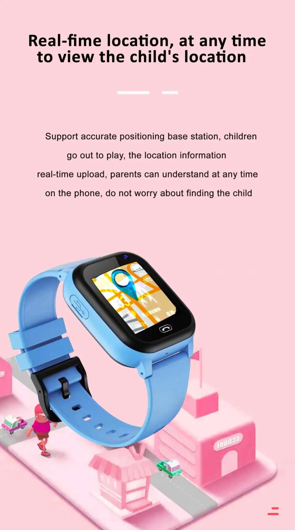 S1 Kids Smart Watch LBS SOS Location Camera Call SIM Flashlight Camera ...