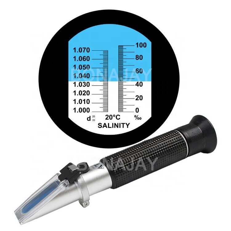 Handheld Salinity Meter 0100 Refractometer Seawater Hydrometer