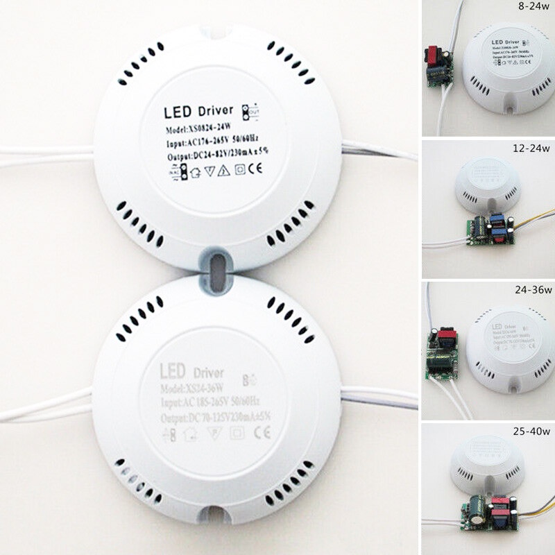 LED Driver Power Supply for Ceiling Light Lamp With Round Box Lighting ...