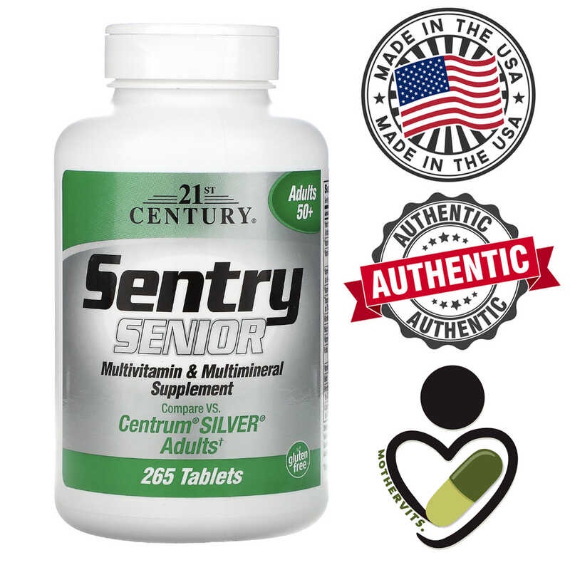 21st Century Sentry Senior Multivitamin And Multimineral Supplement Adults 50 265 Tablets 1910