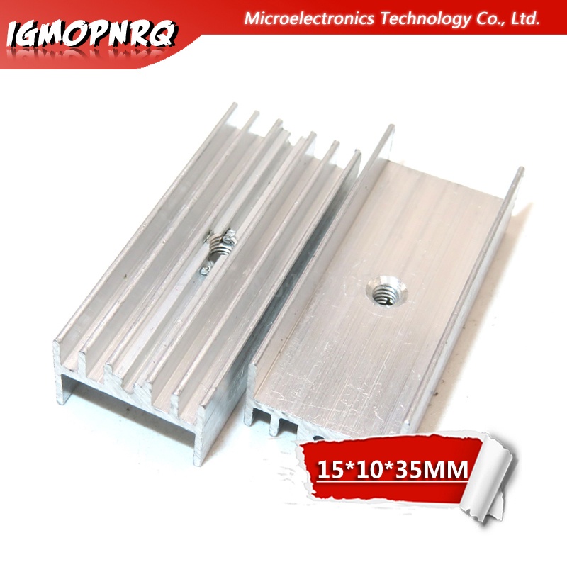 100pcs Aluminum Heatsink Radiator 15*10*35mm Transistor TO-220 hjxrhgal ...