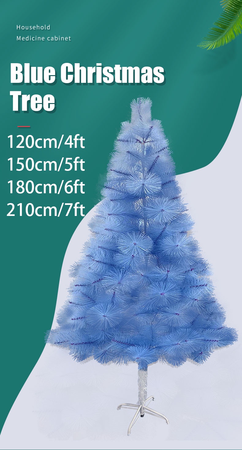 Yo-Fun 120cm/4ft Blue Christmas Tree colorful Colored Christmas Tree ...
