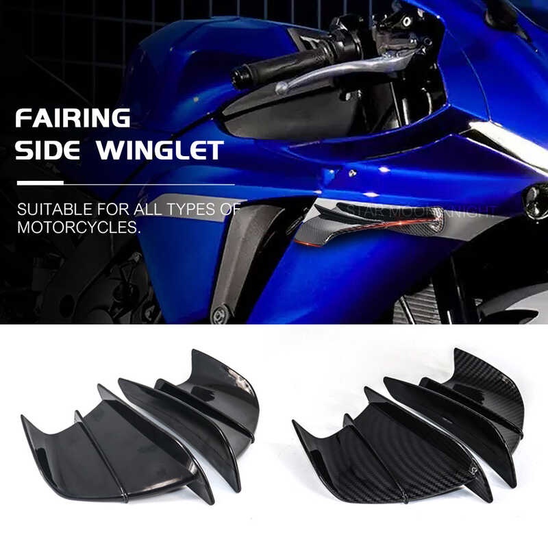 Motorcycle Winglet Aerodynamic Wing Kit Spoiler Para sa Yamaha YZF R1 ...