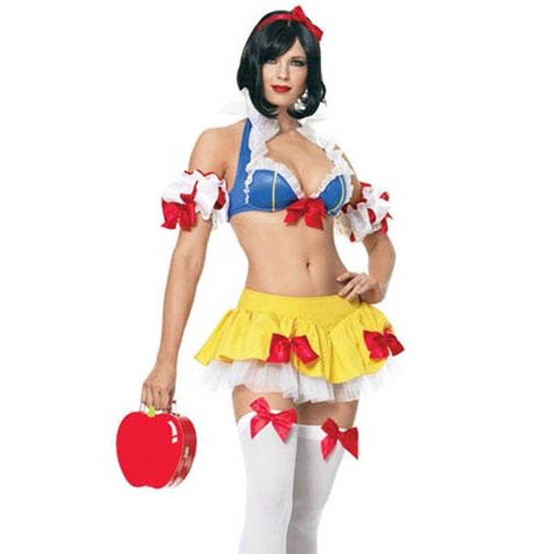 SNAILIFY Sexy Lingeries Snow White Cosplay Women Game Role Play 