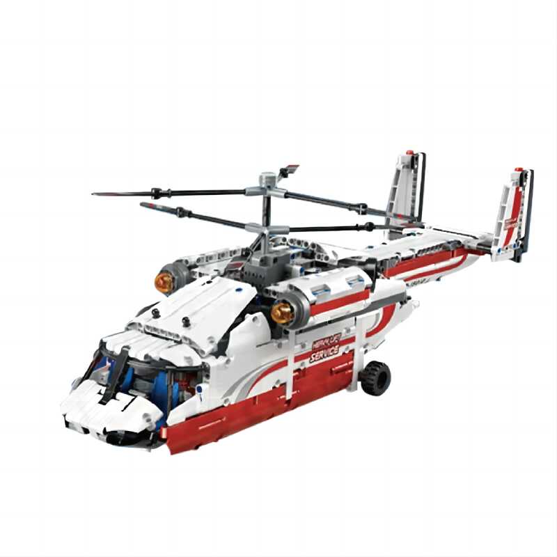 Mould King 15012 High-Tech Series Helicopter APP Motorized Plane Model ...