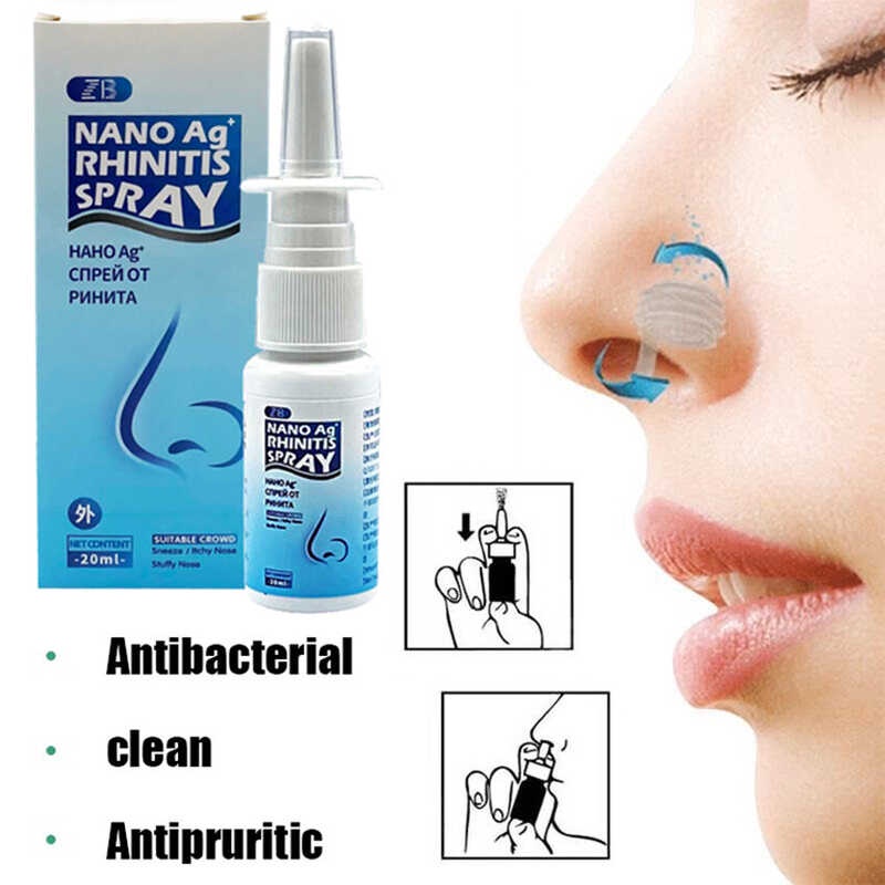 Newest Powerful Rhinitis Cure Spray Chronic Allergic Rhinitis Sinusitis Treatment Herb Plaster