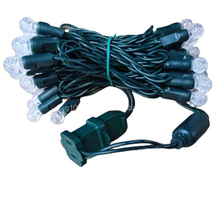 70 Pure White G12 LED String Lights 4'' Spacing Commercial Grade Christmas Holiday Decorations
