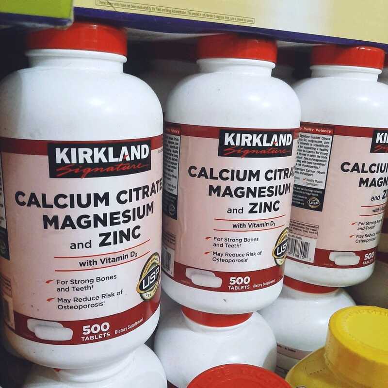Authentic CALCIUM CITRATE MAGNESIUM AND ZINC (KIRKLAND) Shopee