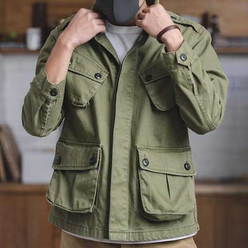 NFXB (M-3XL) Tooling jacket, American bomber jacket, school uniform style  military jacket, jungle