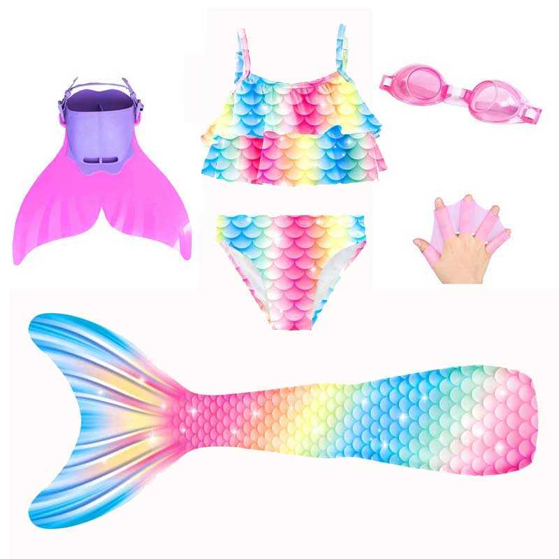 Babaeng Mermaid Tail Cosplay Costume Children Swim Mermaid Tail ...