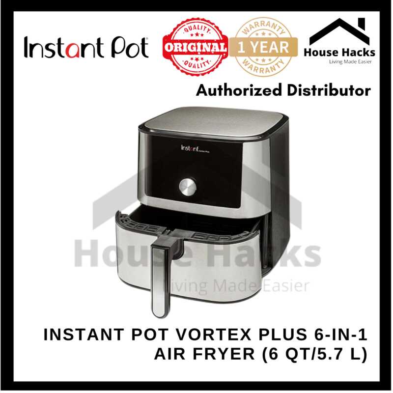 Instantpot Vortex Plus 6in1 Air Fryer OVEN (6 QT/5.7 L) (House Hacks