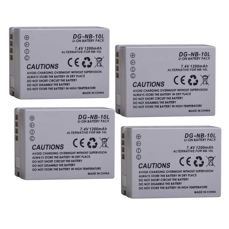DSTE 2pcs NB-10L Li-ion Battery Compatible with Canon