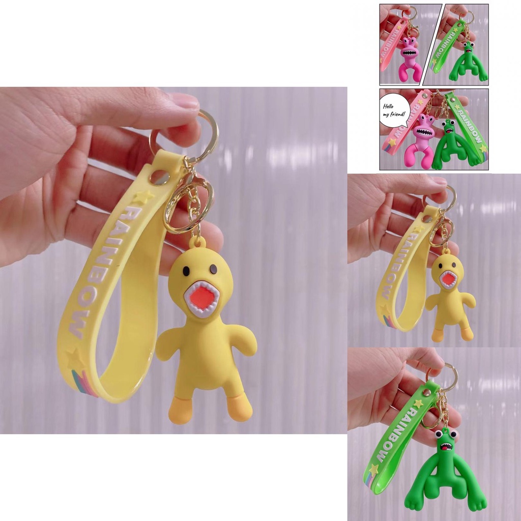 Roblox Blue Friends Rainbow Pink Yellow Duck Keychain Bag Pendant Gift Kid  Xmas