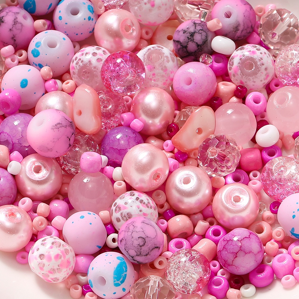 St. kunkka 20g 8mm Mixed Color Rice Beads+2mm Xiaomi Beads Irregular ...
