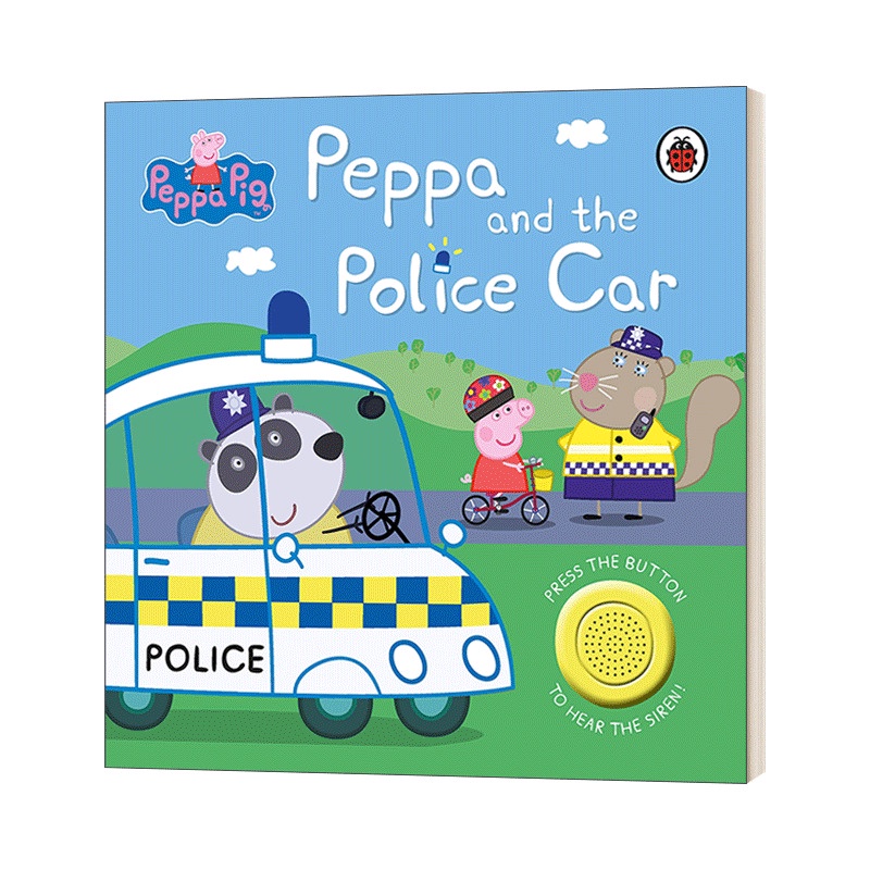 Milu Peppa Pig Police Car Board Book Sound Book Original English Books ...