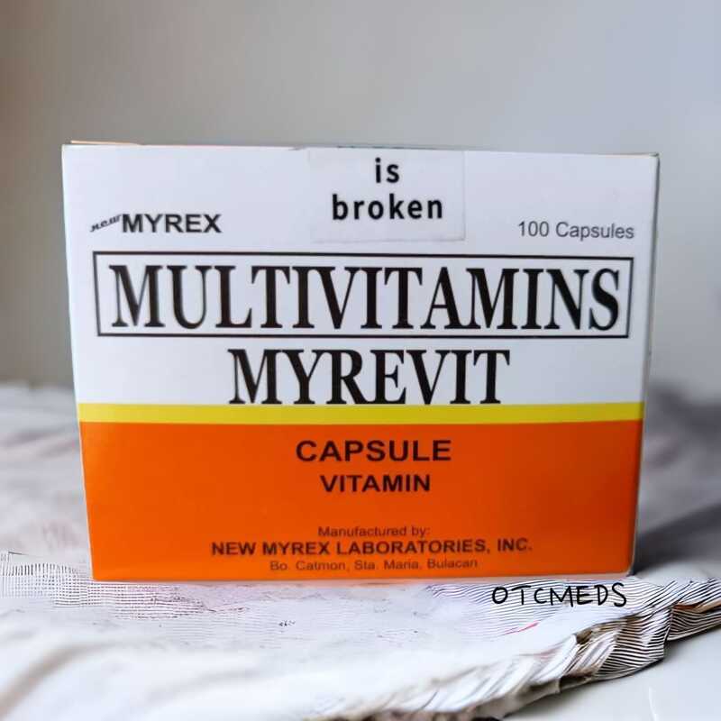 MYREVIT Multivitamins 100capsule | Shopee Philippines