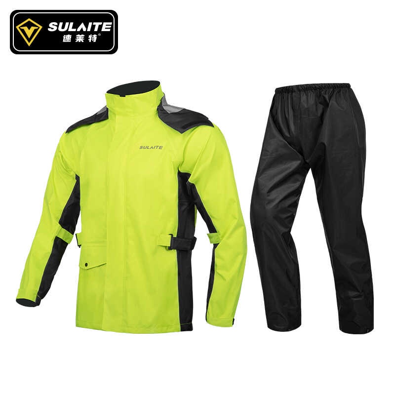 SULAITE Thicked Biker Rain Set Men Motorcycle Raincoat Motorbike Rain ...