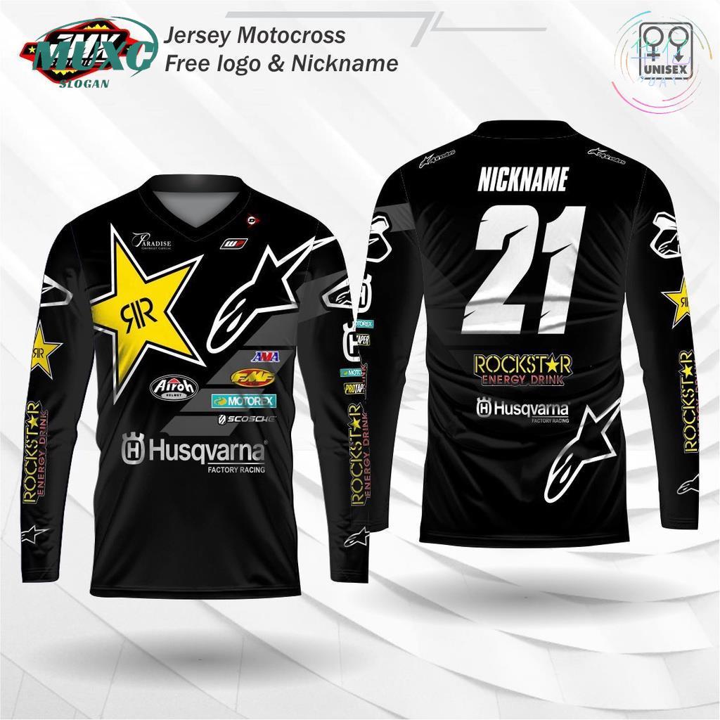 motocross trail enduro trabas jersey husqvarna rockstar alpinstars ...