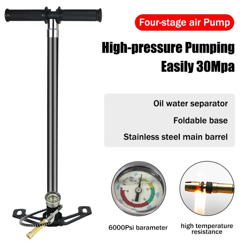 6000psi 300bar High pressure PCP Grade 4 Stainless Steel folding hand ...