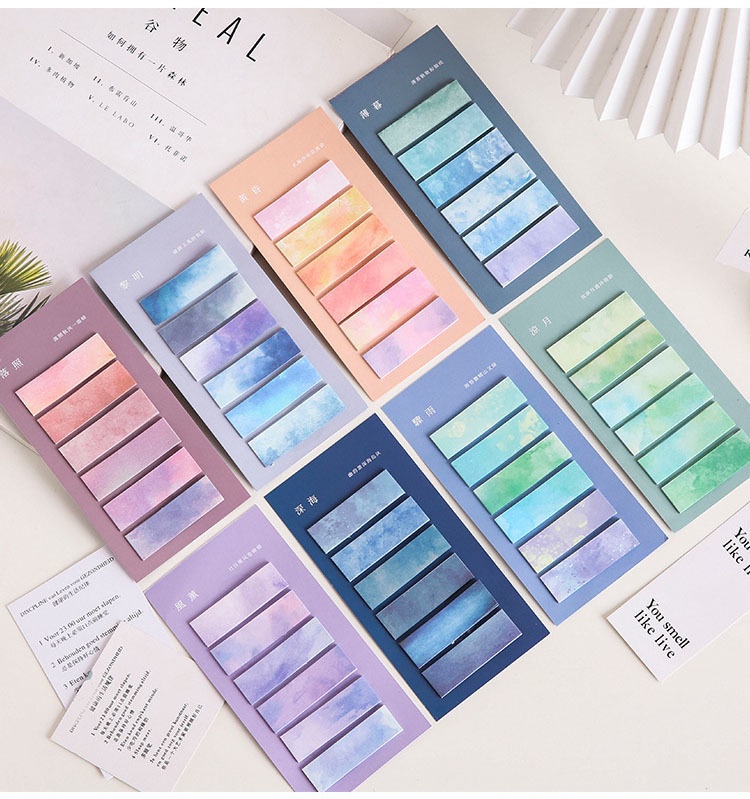 4 Pieces Romantic Starry Sky Note Notepad | Shopee Philippines
