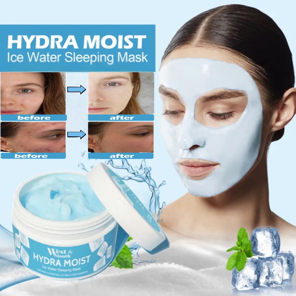 Ice water sleep facial mask, repair skin black spots, dry acne