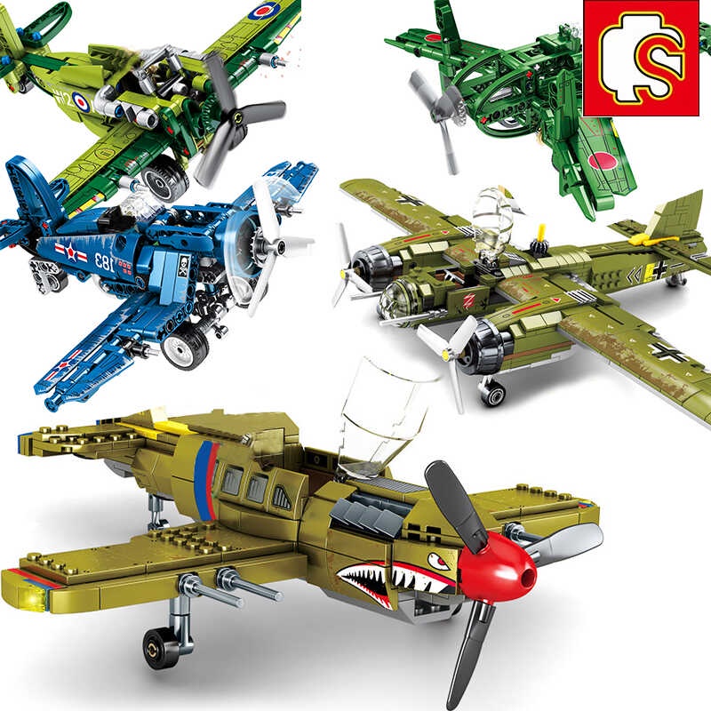 Sembo Blocks Ww2 Airplane Avion Aircr…
