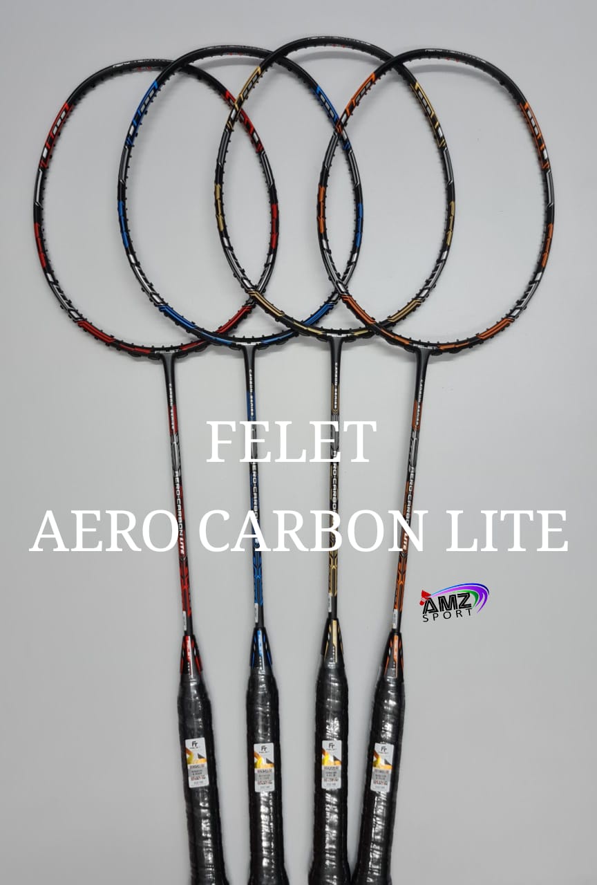 FELET Aero Carbon Lite 30LBS Super Light Badminton Racket | Shopee ...