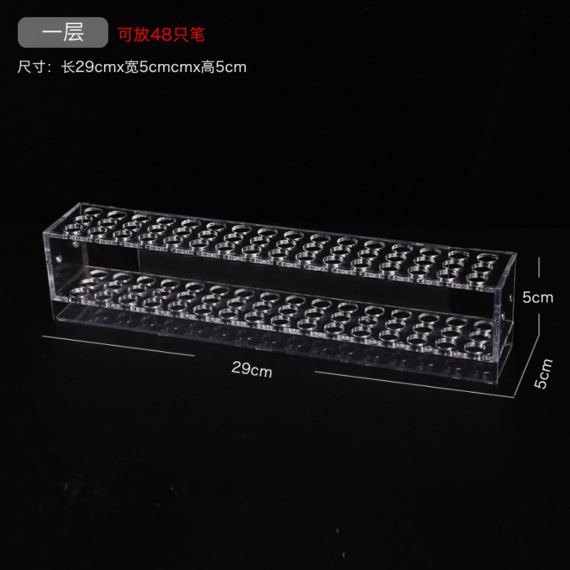 Acrylic Pen Holder Desktop Pen Holder Storage Supermarket Stationery ...