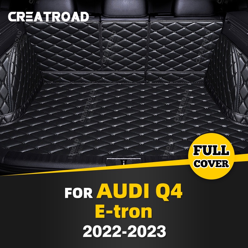 Auto Full Coverage Trunk Mat For Audi Q4 ETron 2022 2023 Car Boot