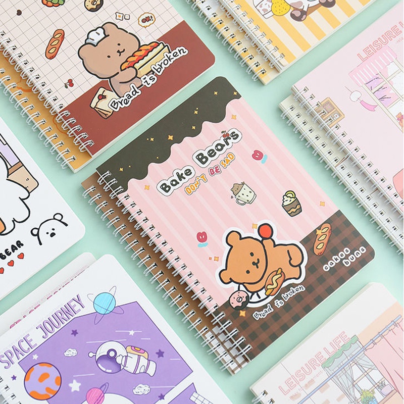 Spiral Notebook 120 Pages Cute Kawaii Design A5 Size Daily Planner ...