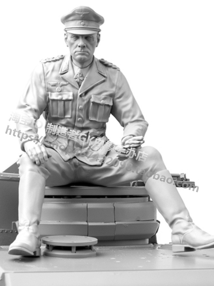 [Resin Model] 1/35 Character Model WW2 War German Army General Tank ...