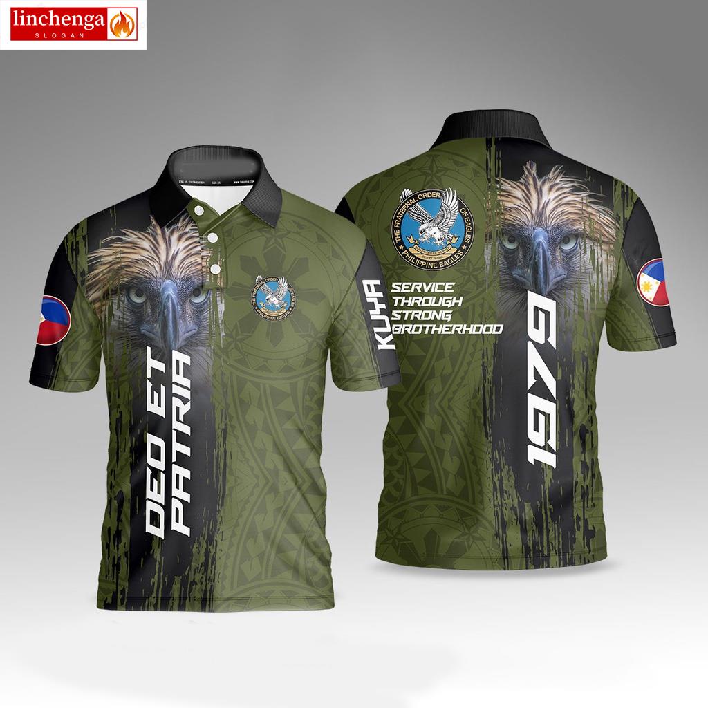 Eagles Deo Et Patria Polo Shirt Full Sublimation KUYA and ATE | Shopee ...