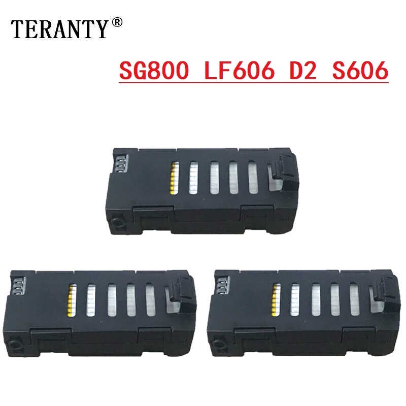 3PCS 3.7V 500mAh Battery For LF606 JD-16 D2 SG800 S606 M9 M11 X300C Folding Quad