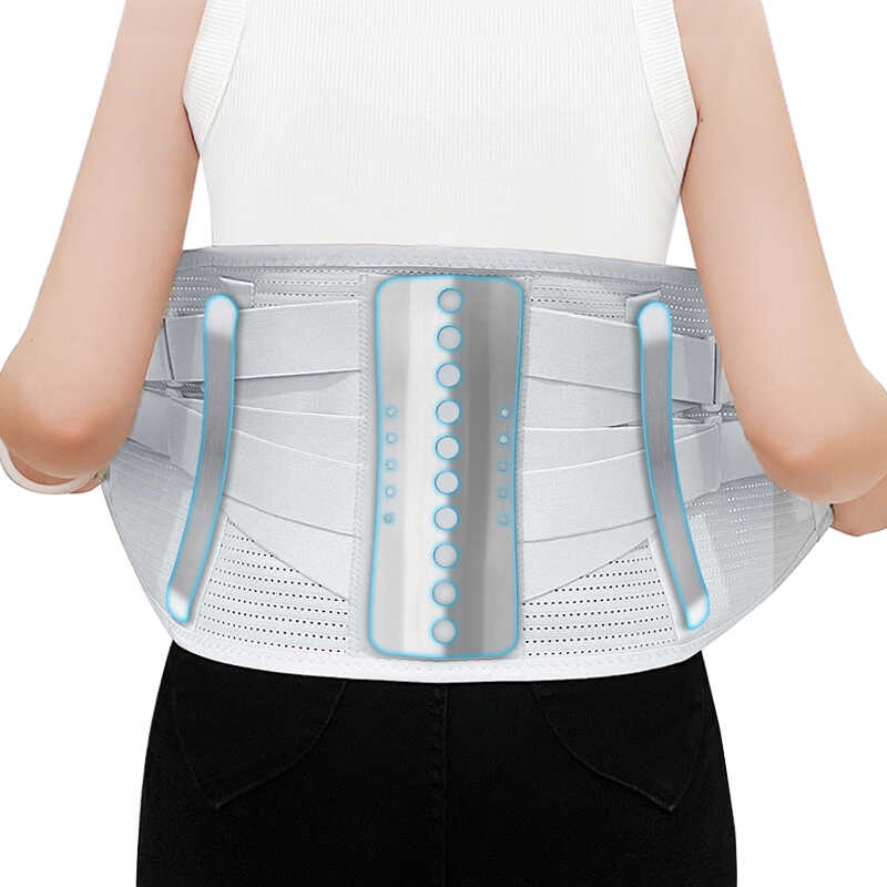 3 Pad Widen Lumbar Disc Herniation Back Brace Pain Waist