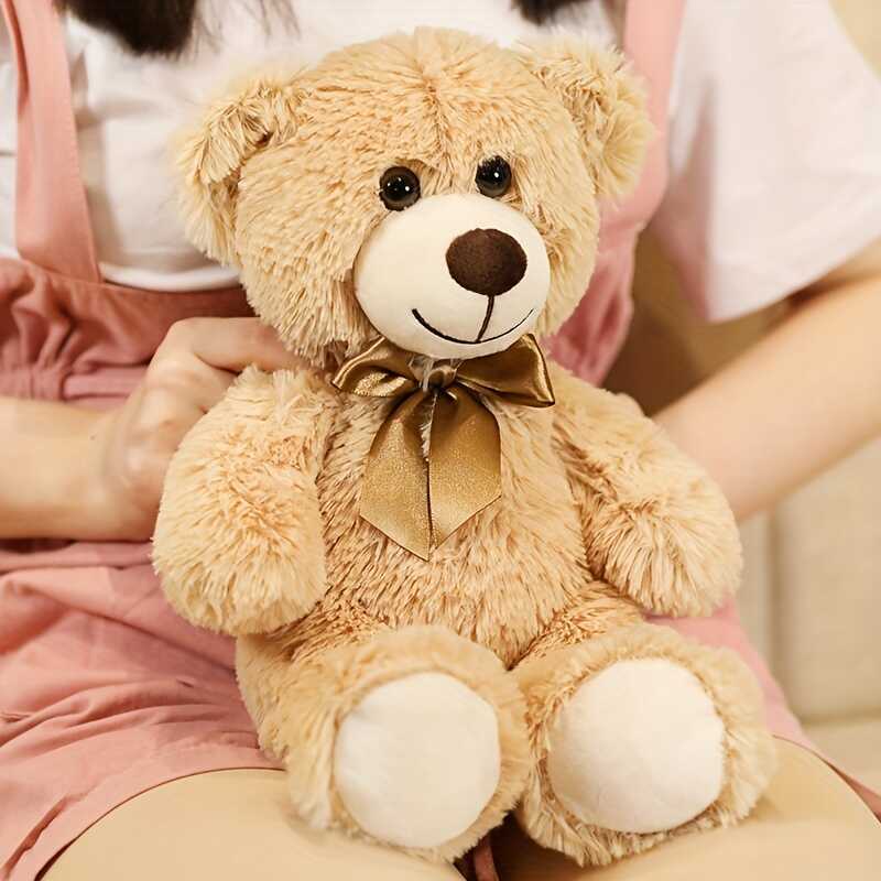 1Pc 35Cm Bow Tie Ribbon 13.78In Cute Teddy Bear Animal Stuffed Plush ...
