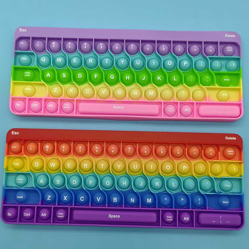 Rainbow Keyboard Pop-Up Fidget Toys: Perfect Basket Filler Birthdays ...
