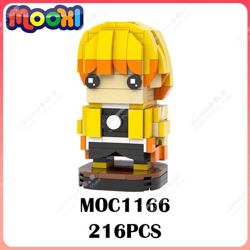 Moc1166 Creative Agatsuma Zenitsu Action Figure Building Blocks Anime ...