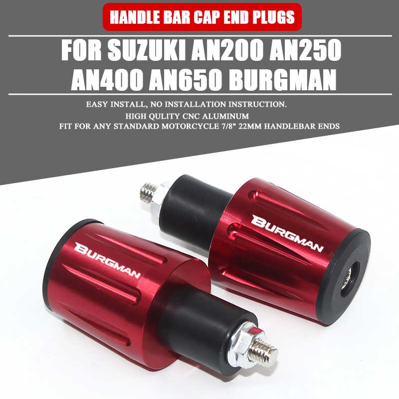 For Suzuki AN200 AN250 AN400 AN650 Burgman AN 125 250 400 650 Motorcycle Non Slip Handlebar Grips Throttle Rubber Hand Bar Grips