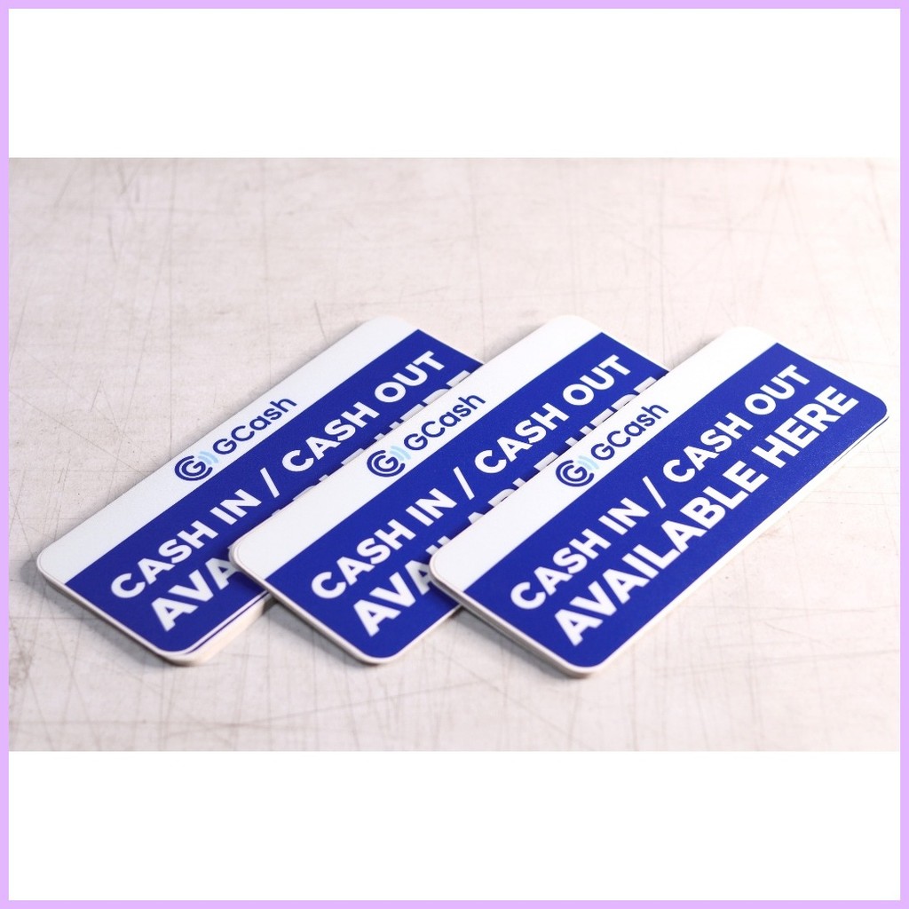 Dsign Gcash Cash In/ Cash Out Available Here Signage Sticker, Store ...