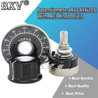 1sets (3PCS) RV24YN20S 1K 2K 5K 10K 50K 100K 500K Ohm Single Turn ...